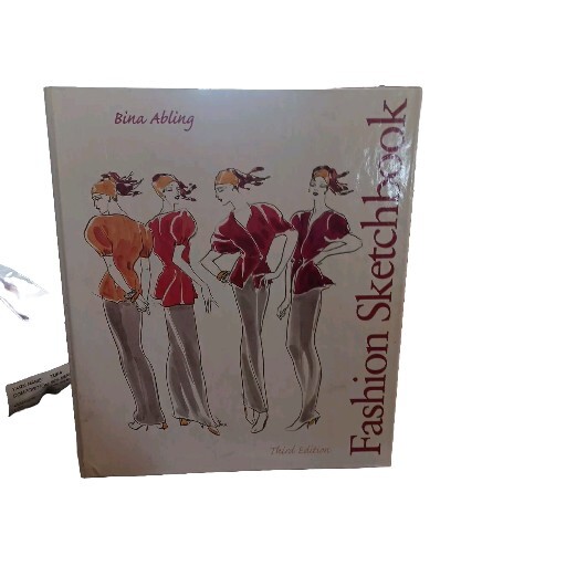 FASHION SKETCHBOOK 3rd  HC Binder Drawing Clothing  Resource Instruction Book