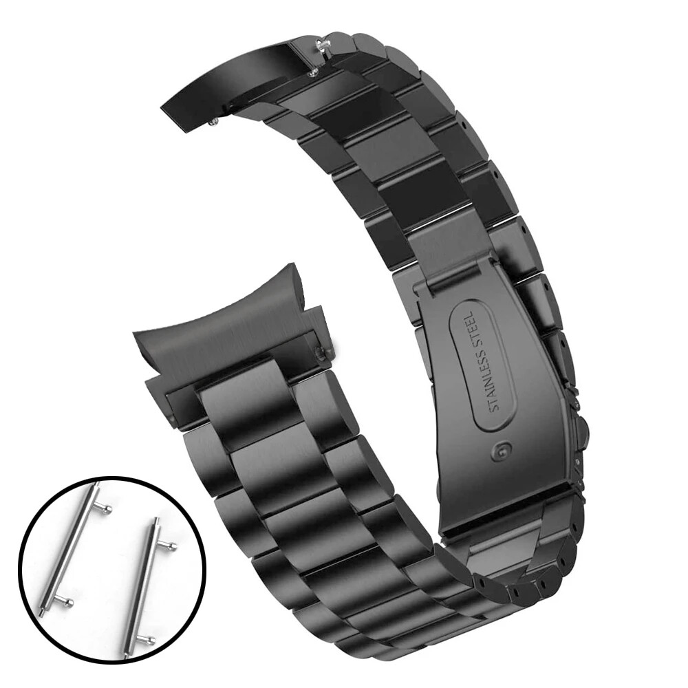For Samsung Galaxy Watch 6 40/44mm Classic 43mm 47mm Stainless Steel Band Strap