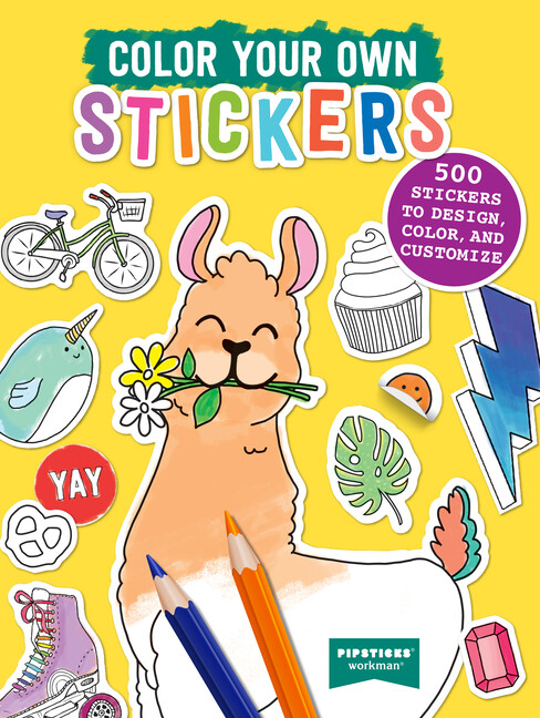 Color Your Own Stickers: 500 Stickers To Design, Color, And Customize