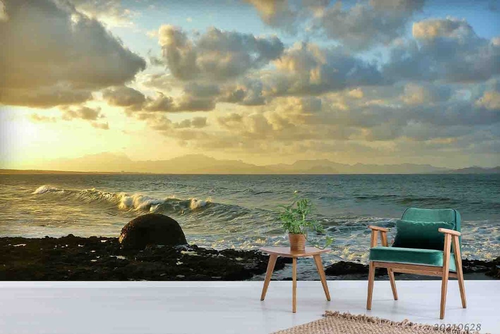 3D Ocean Sky Landscape Wall Murals Wallpaper Murals Wall Sticker
