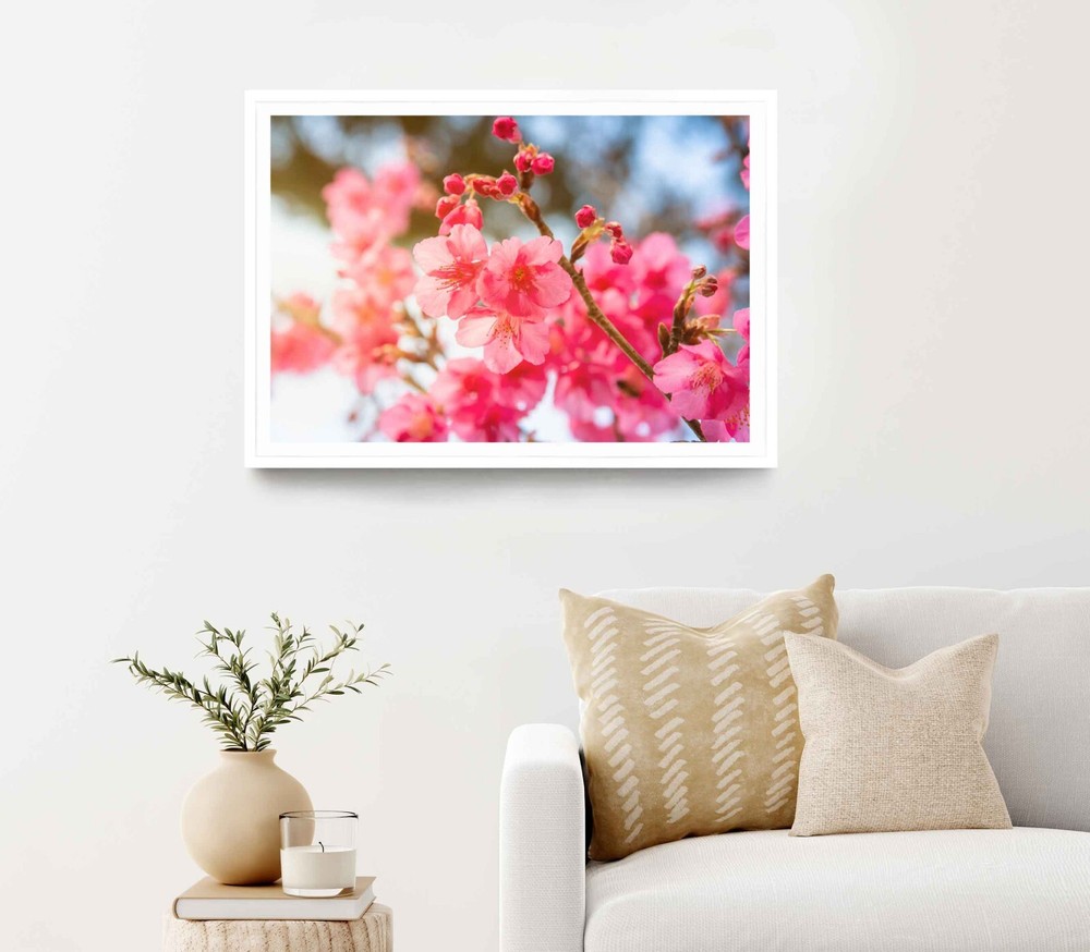 Sakura on The High Mountains Poster Premium Quality Choose your Size