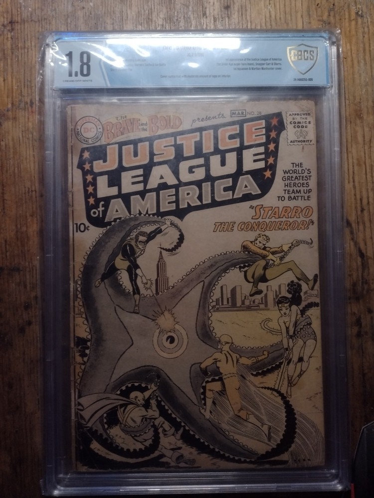 BRAVE AND THE BOLD #28 (1960) (CBCS 1.8) FIRST APPEARANCE OF THE JUSTICE LEAGUE