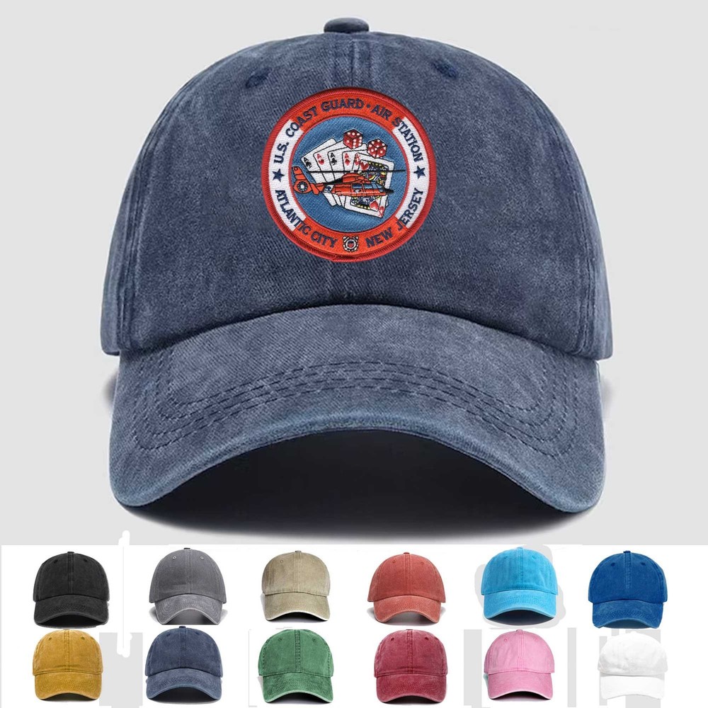 Custom Embroidered Hat CGAS Atlantic City, New Jersey, Veteran Cap, Trucker Hat