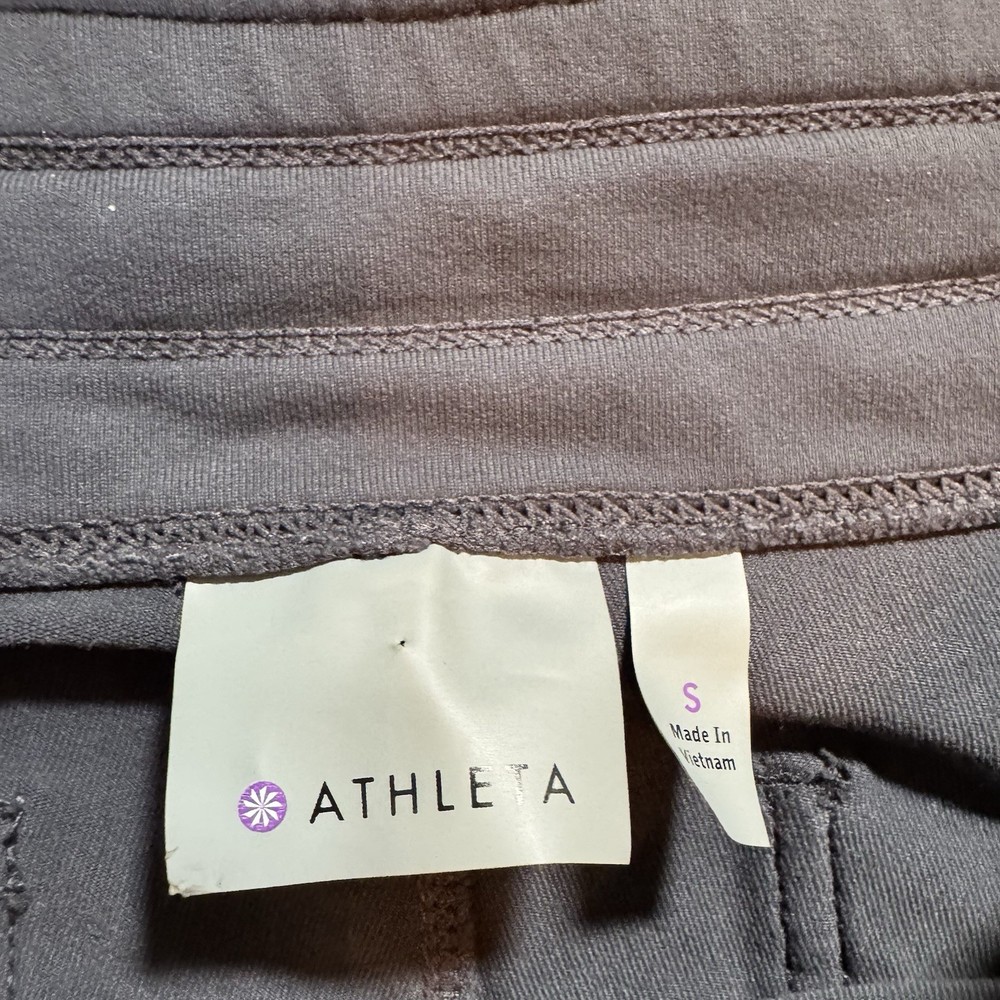 Athleta Womens Small Tight Cotton Stretch Leggings in Gray