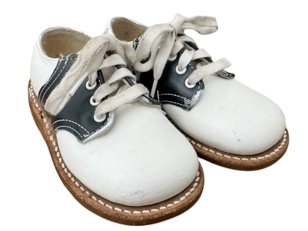VTG Baby Toddler Saddle Shoes Size 5 *SEE PHOTOS FOR SIZE* Retro 50s Oxford