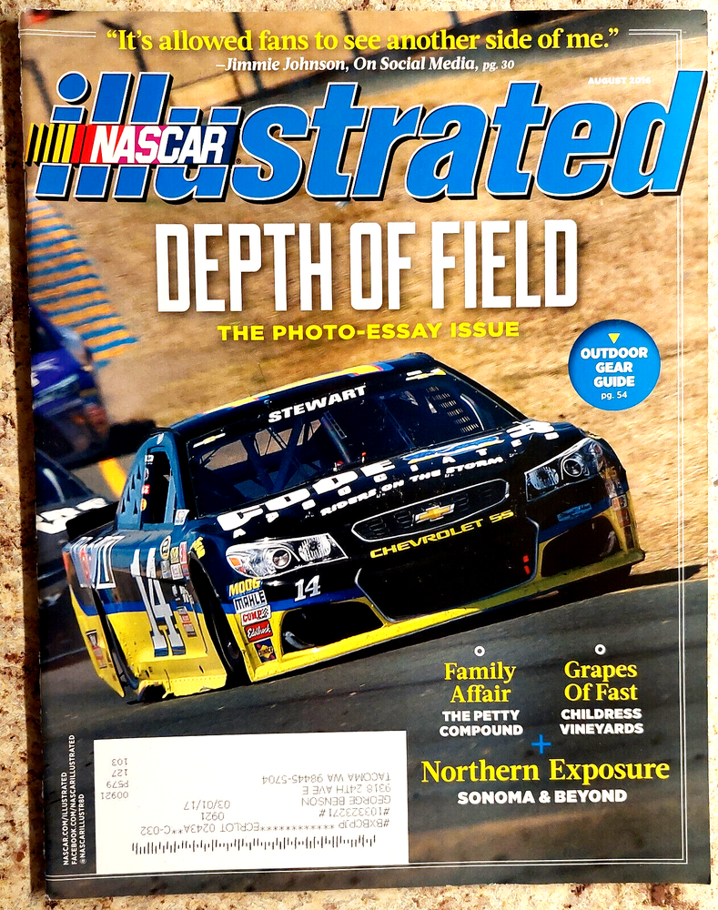 NASCAR Illustrated magazine, August 2016, articles, news, great pics