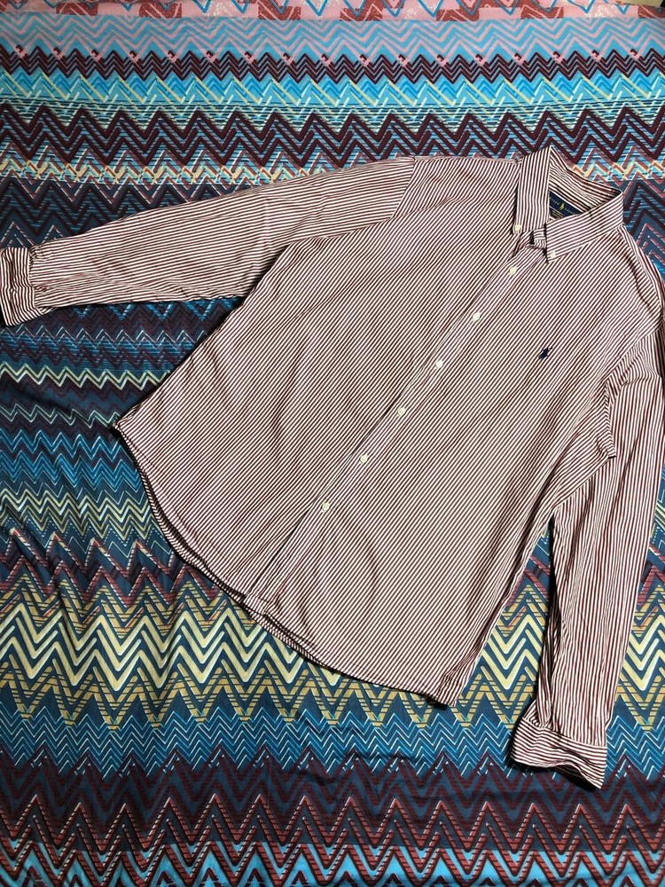 Ralph Lauren Long Sleeve Button Down Checkered Shirt Sz XL