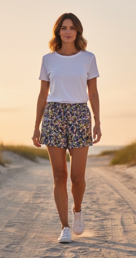 Patagonia Women’s Baggies Shorts Size XL  5” Wild Botanist: Tidal Teal NWT