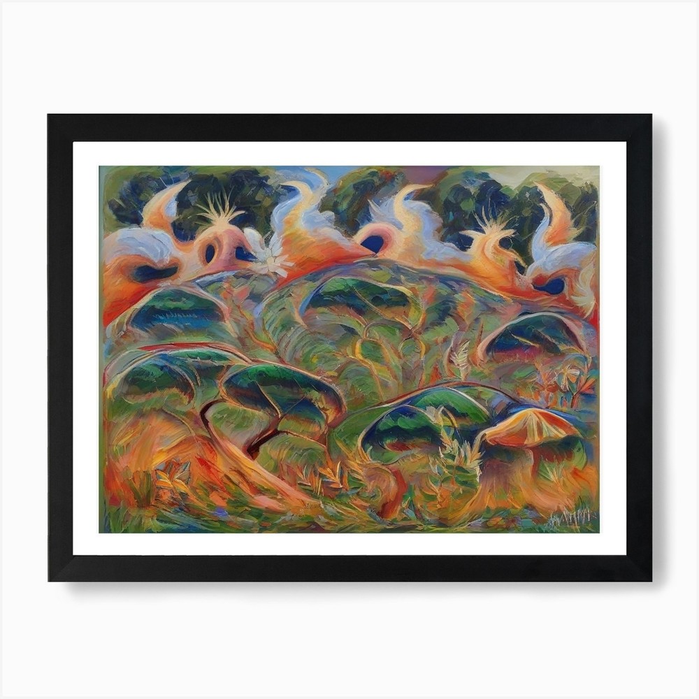 In The Sky Art Print Framed Wall Art Poster Canvas Print Picture