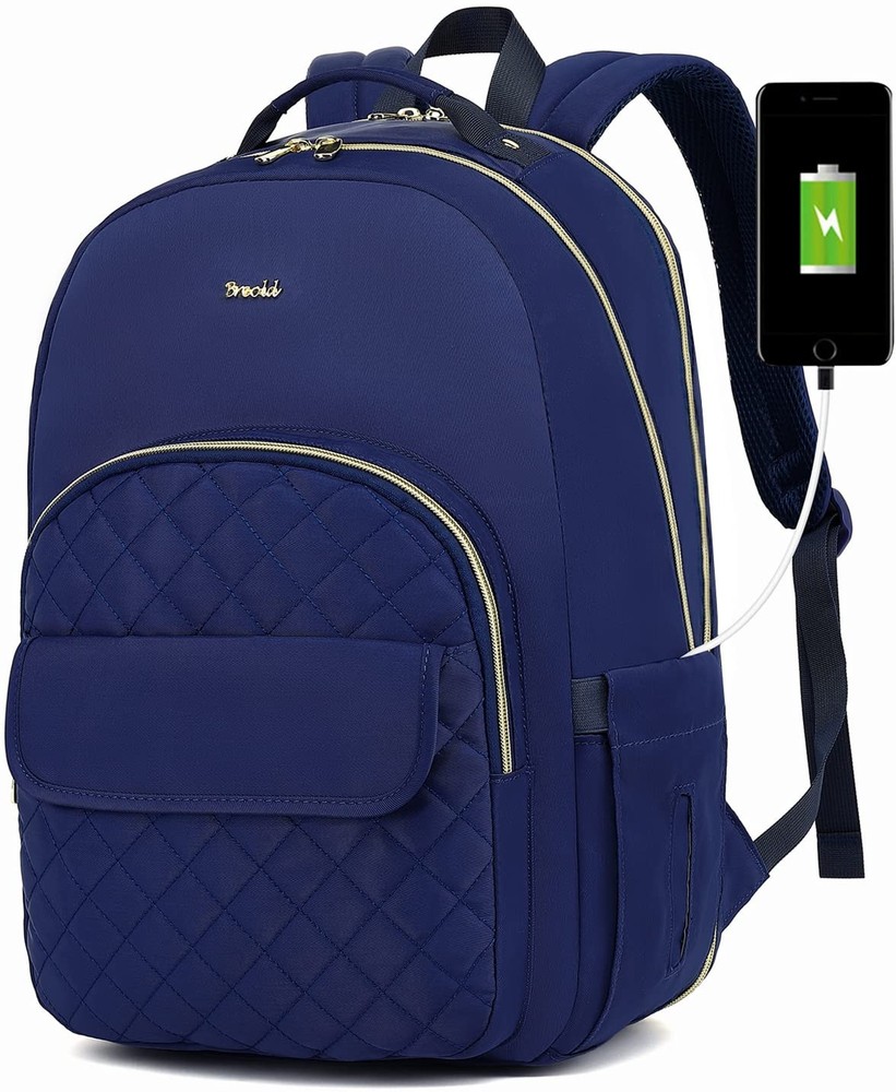 Stylish 15.6 Inch Laptop Backpack Purse for Women Work Travel Nursing School