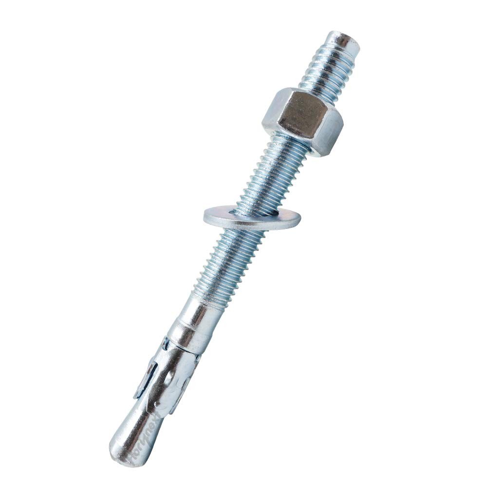 3/8 x 5 Inch Zinc-Plated Carbon Steel Wedge Anchor for Cement Concrete