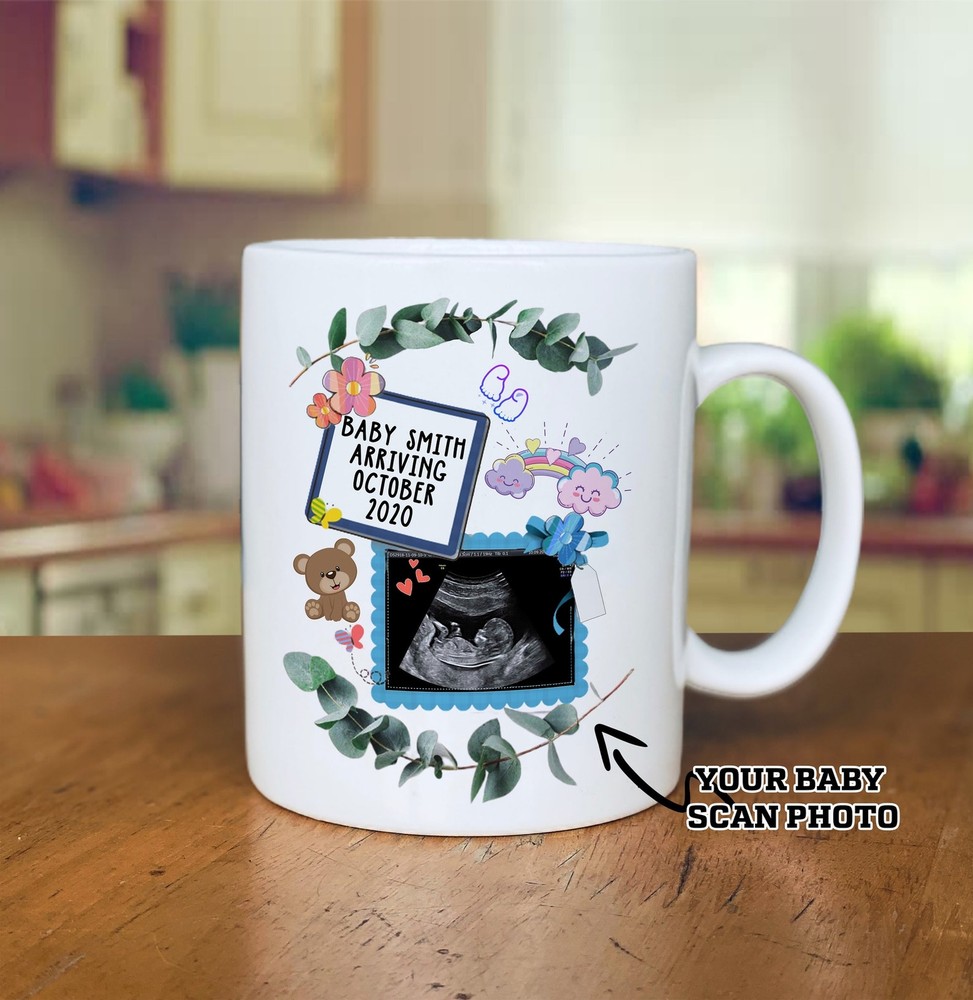Customized Baby Scan Photo Baby Announcement  Pregnancy Announcement Gift From