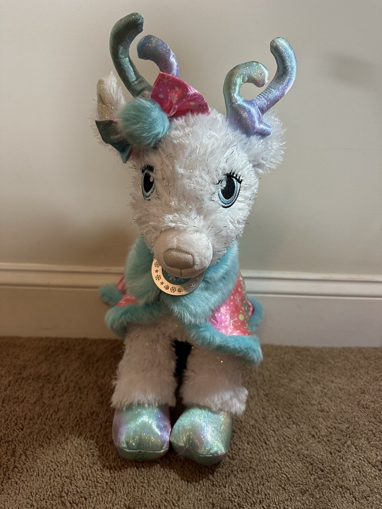 Build A Bear Merry Mission Glisten Reindeer Plush Christmas 2021 BAB Robe
