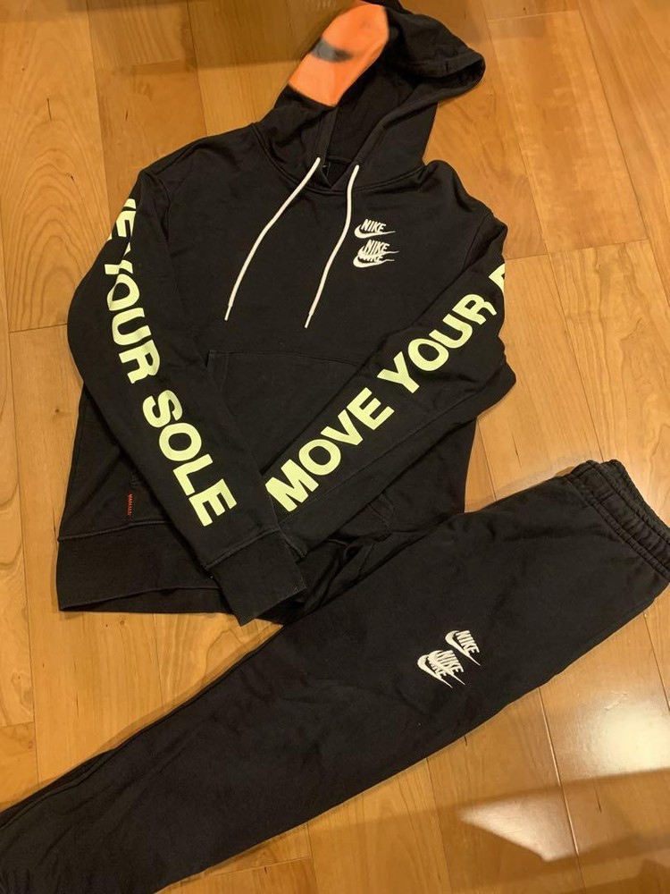 NIKE SPORTSWEAR WORLD TOUR PULLOVER FRENCH TERRY SWEATSHIRT HOODIE Bottom set