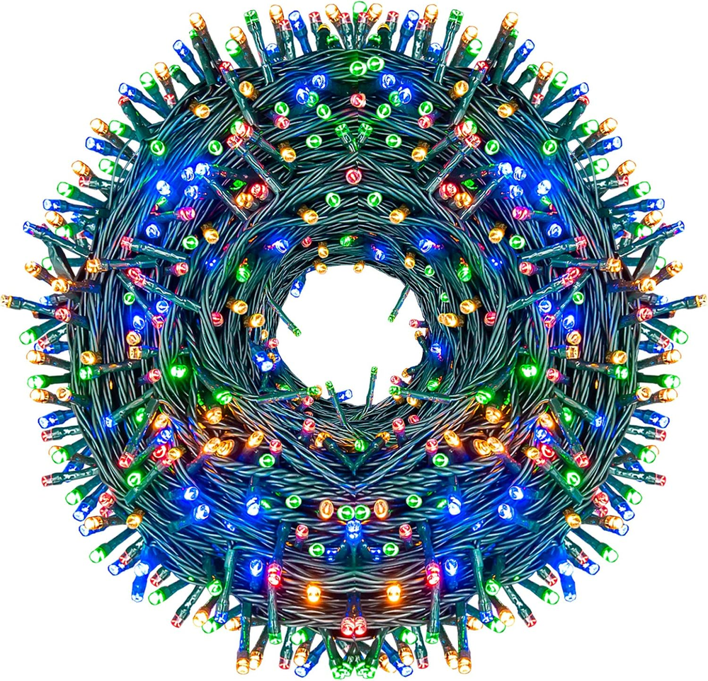 800LED 272Ft Christmas String Lights with 8 Modes, Waterproof Outdoor UL Certified