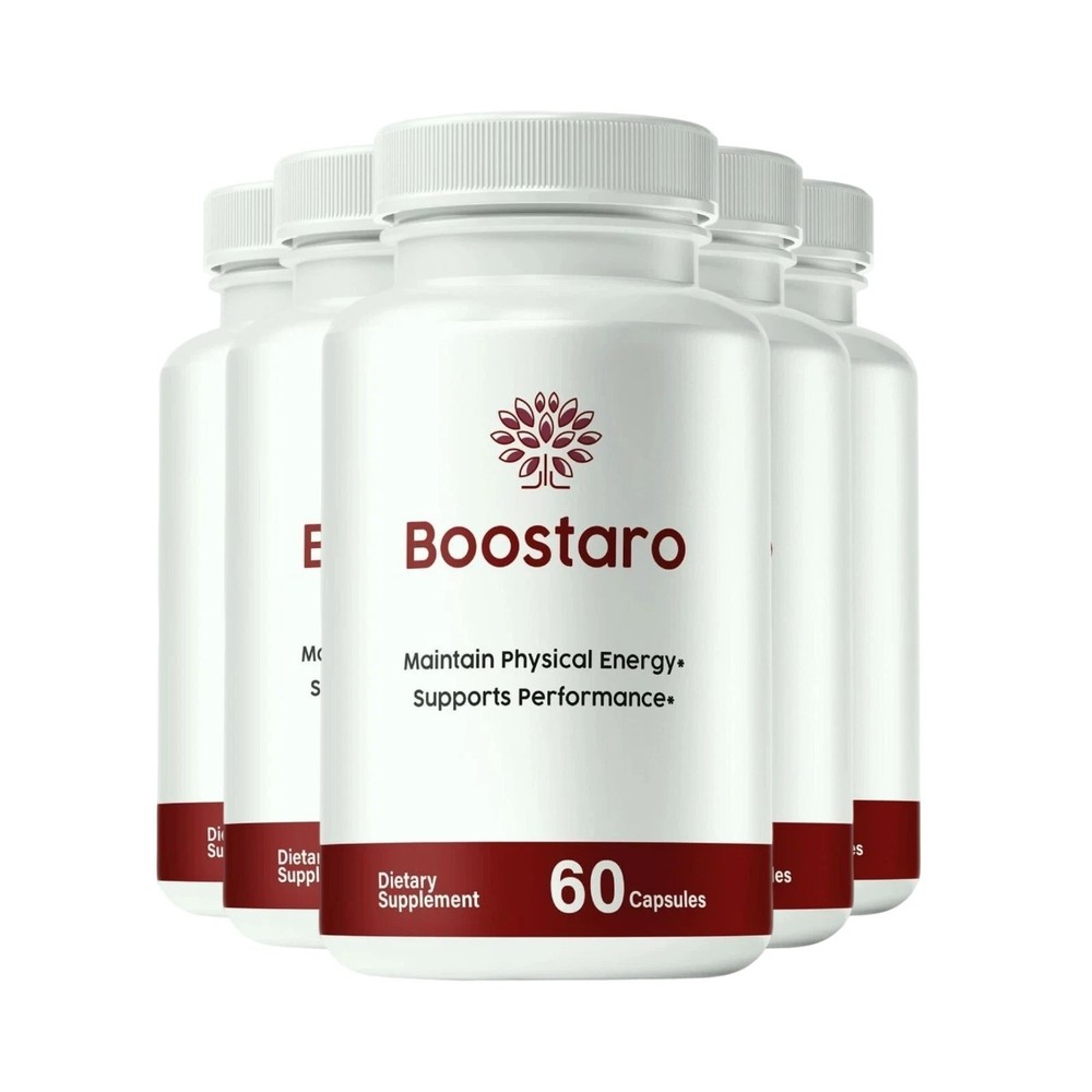 5-Pack Boostaro Capsules, Boostaro Male Pills, Boostaro Supplement -300 Capsules