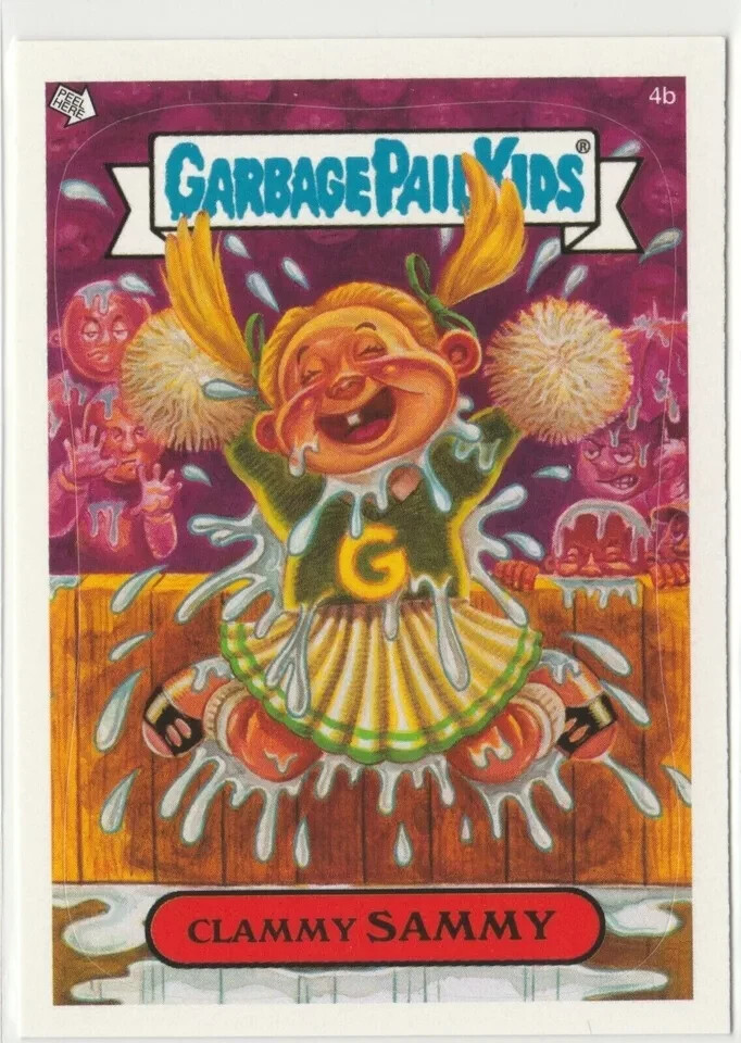 Clammy Sammy Garbage Pail Kids GPK 2004 ANS3 Cheerleader Card #4b