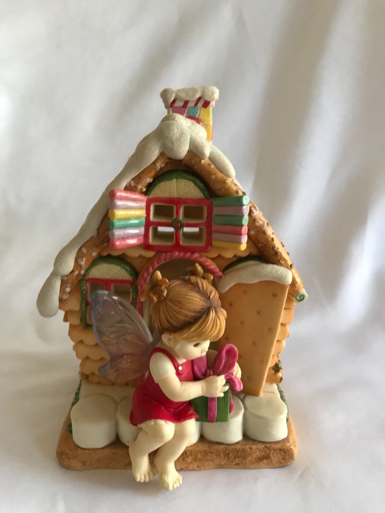 2004 Little Kitchen Fairies Home Sweet Home Fairy Figurine AS-IS No Lights