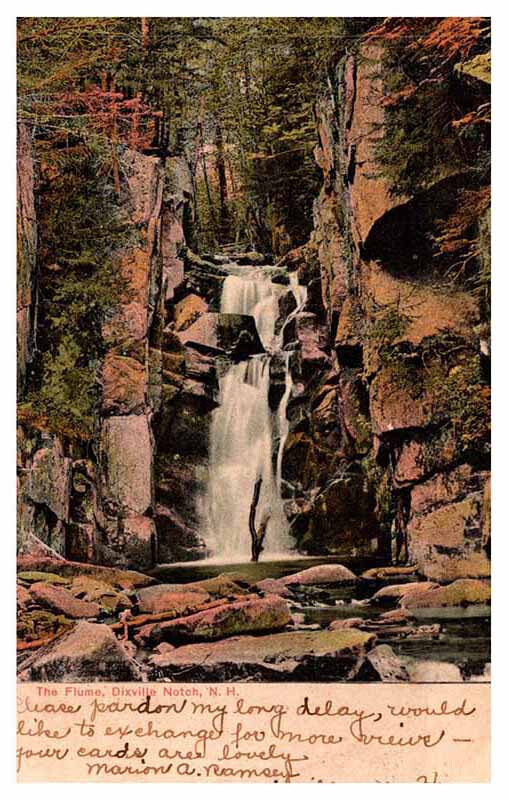 Postcard WATER SCENE Dixville Notch New Hampshire NH 11/8 AS9095
