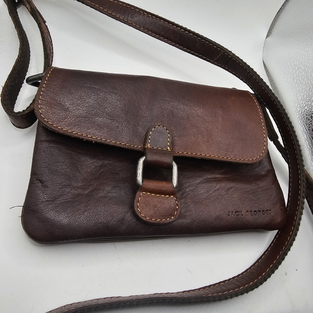 Jack Georges Voyager Crossbody Purse Small Leather 7