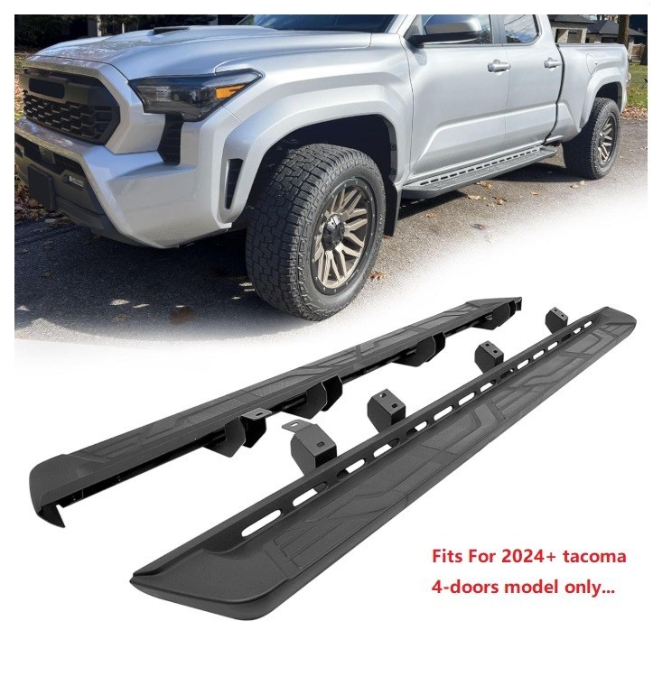 For 2025 2026 Toyota Tacoma Double Cab pickup Running Boards Side Steps OE Style