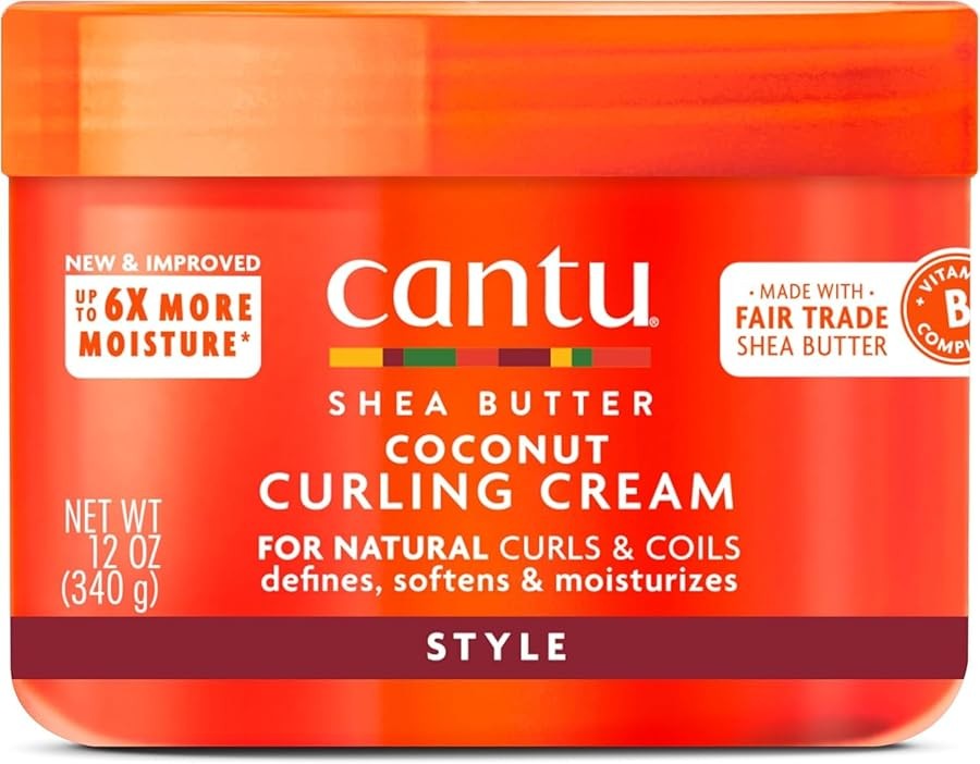 Cantu Shea Butter for Natural Hair Coconut Curling Cream 12 oz.