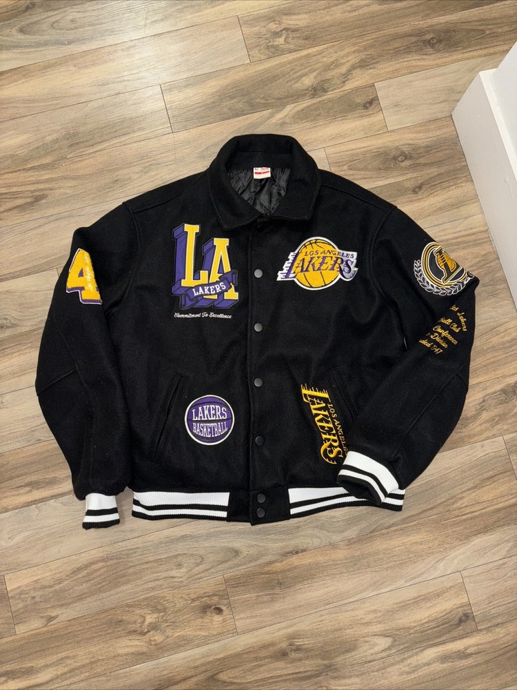 Lakers Black Varsity Jacket Men’s Size small