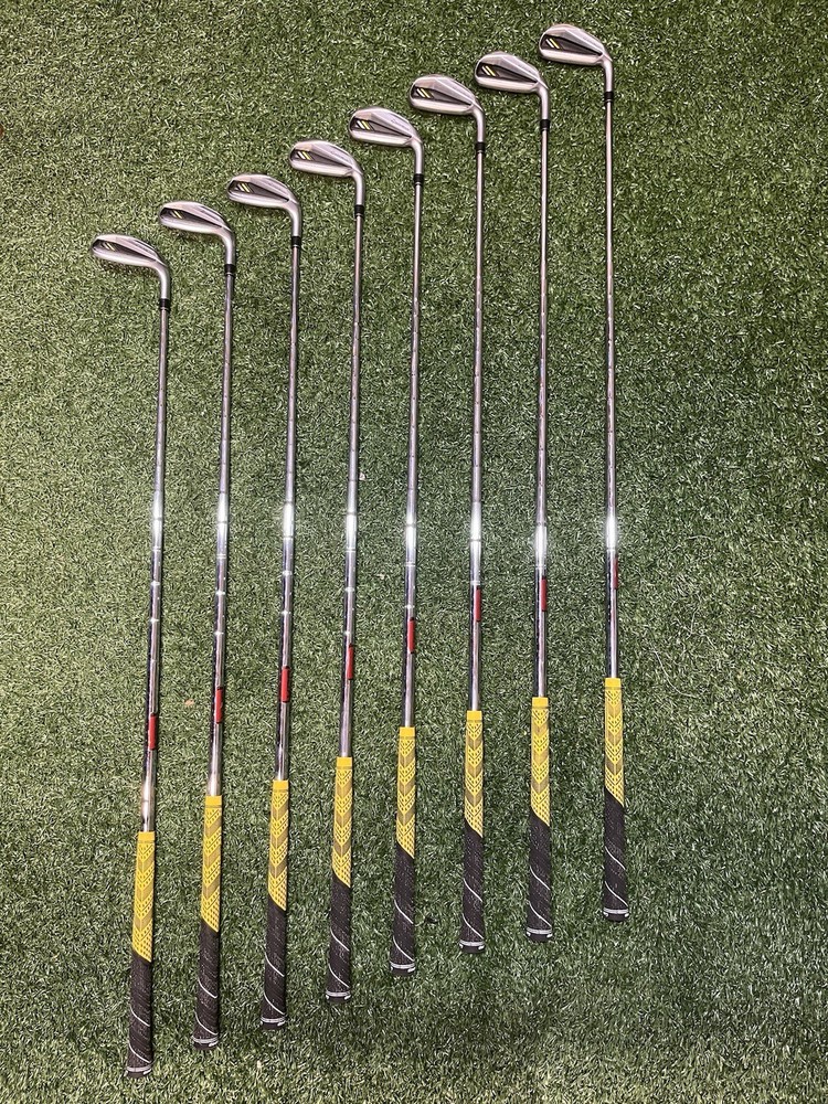 TaylorMade RocketBladez 3-PW Irons with KBS Tour 90 Stiff Steel Shafts & Half-Cord Grips