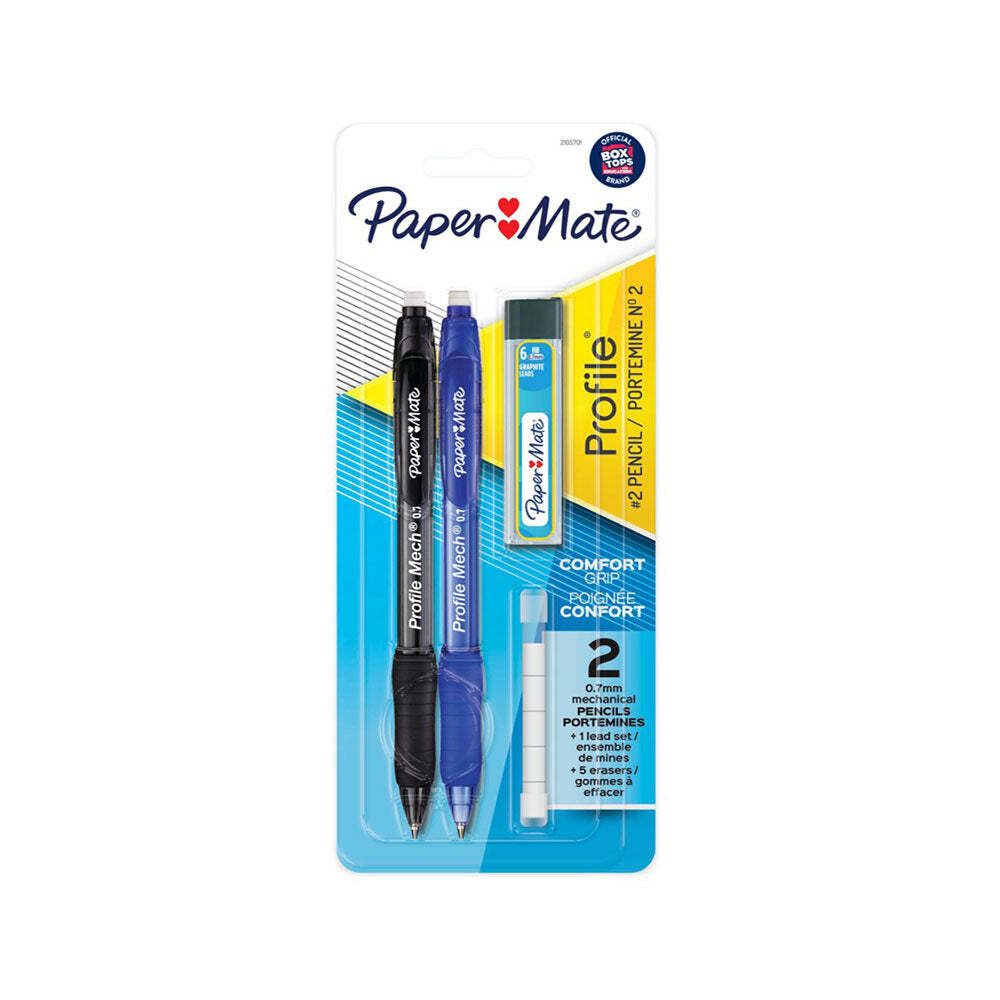 Papermate Quality Refillable Mechanical Pencil 0.7Mm in Stylish Black/Blue Color