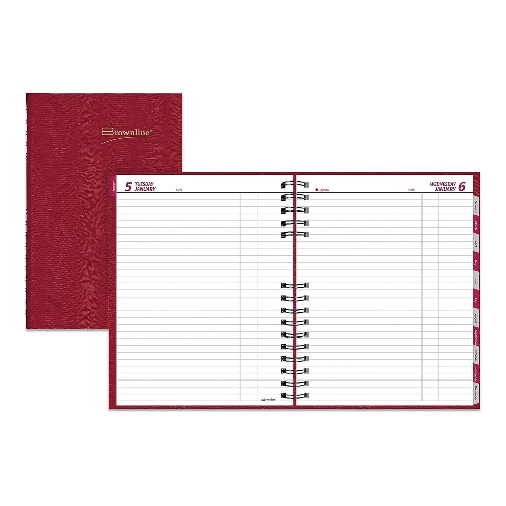 2024 CoilPro Daily Planner, Untimed Journal, 12 Months, January to December, ...