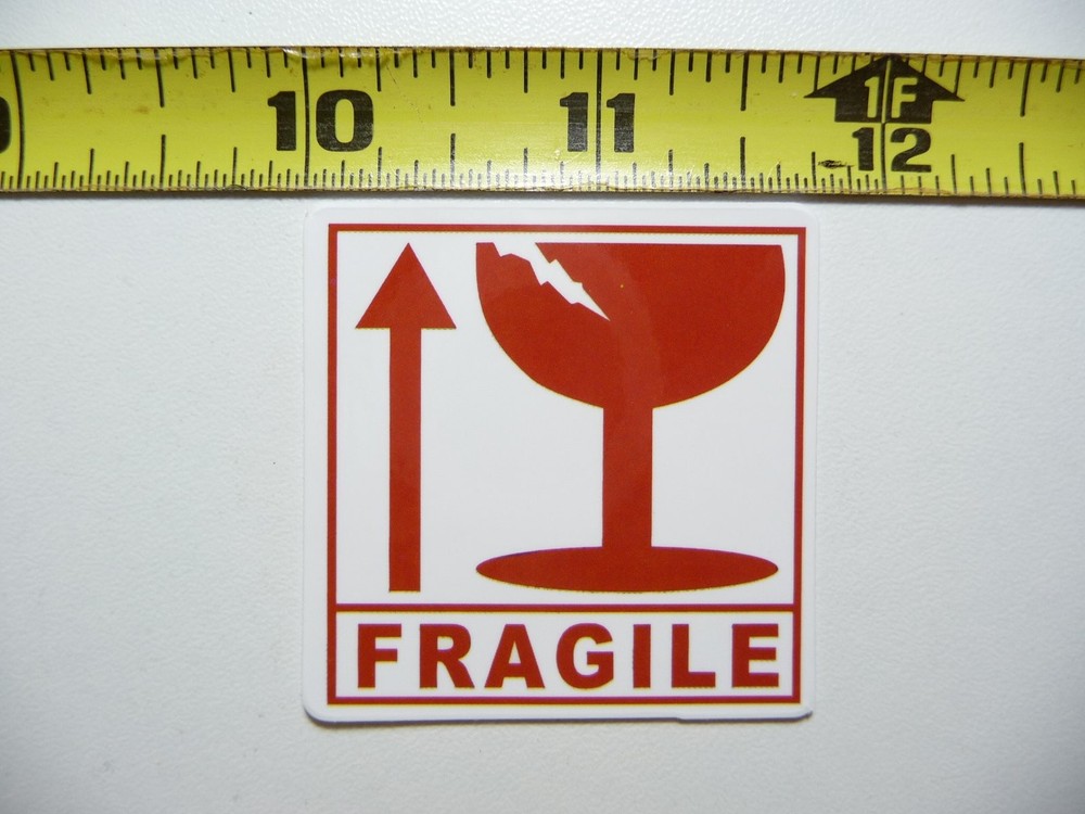 Fragile Glassware Funny Novelty Sticker for Scrapbooking Crafts