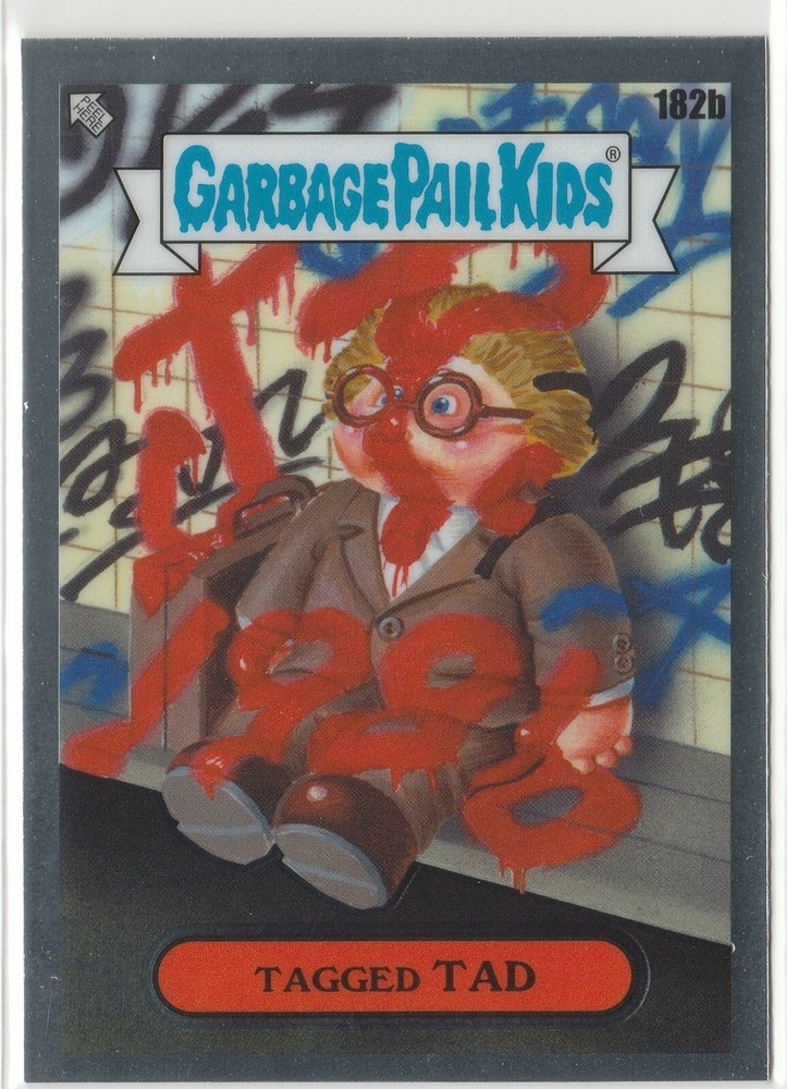 Tagged Tad 182b Garbage Pail Kids GPK 2022 Chrome Series 5 CS5 Rare Card