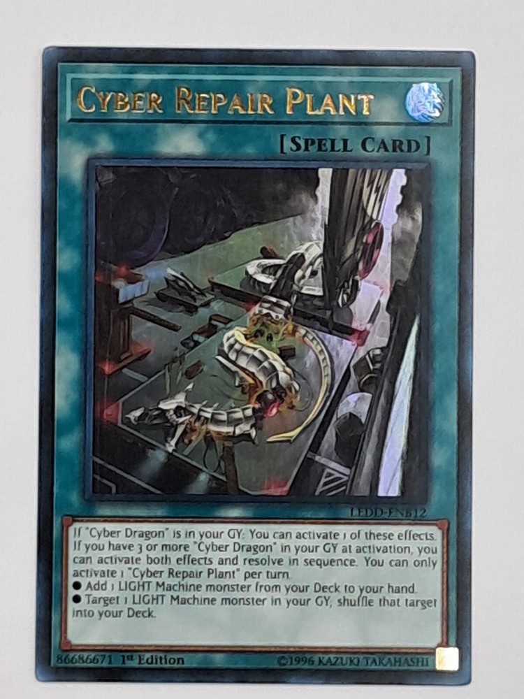 YuGiOh Cyber Repair Plant LEDD-ENB12 Ultra Rare 1st Edition Near Mint