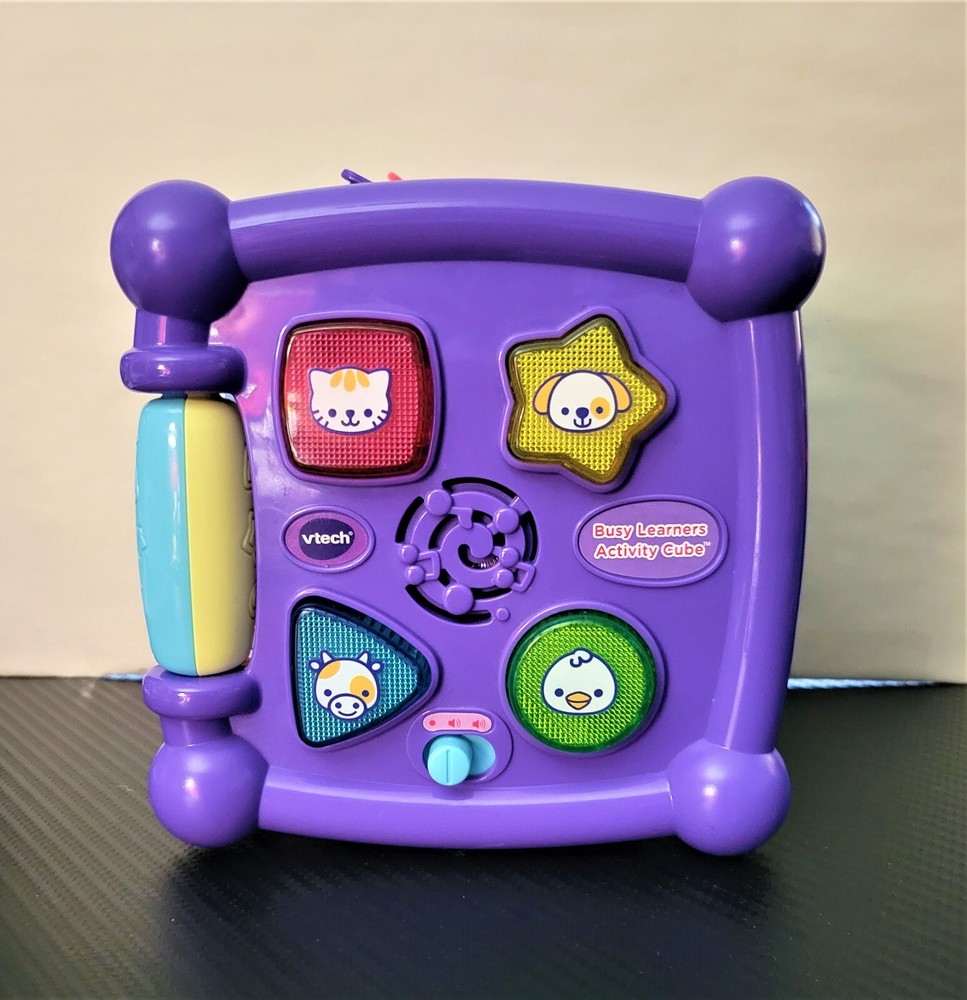 VTech Purple Busy Learners Activity Cube for Toddlers