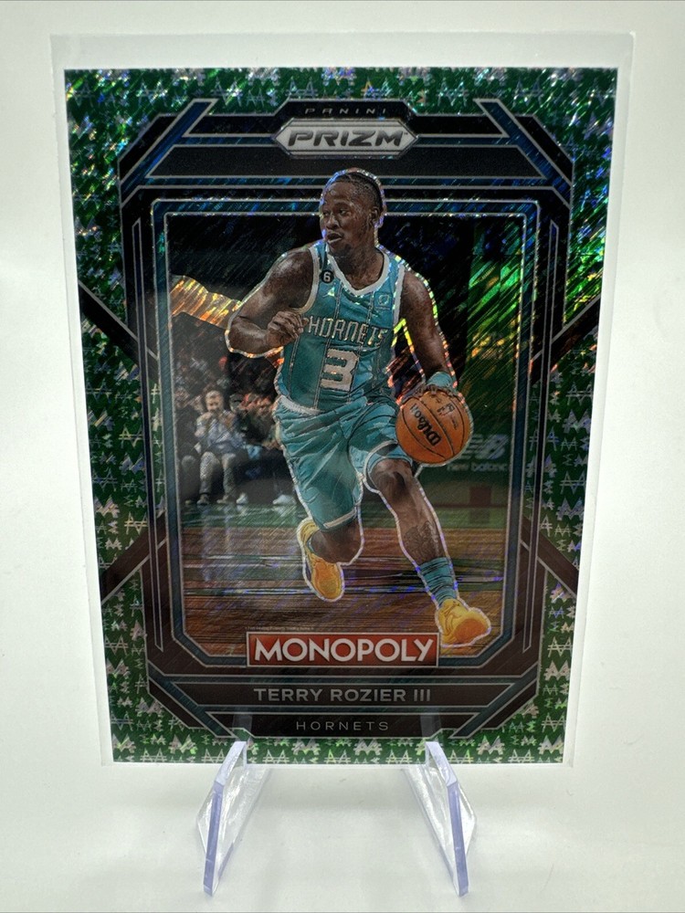 2022 PANINI PRIZM MONOPOLY GREEN MONEY SHIMMER Terry Rozier III /20 Hornets SSP