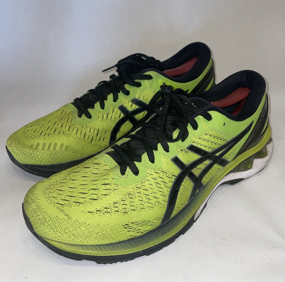 Asics Mens Gel Kayano 27 Green Black Running Shoes Sneakers Size 11.5