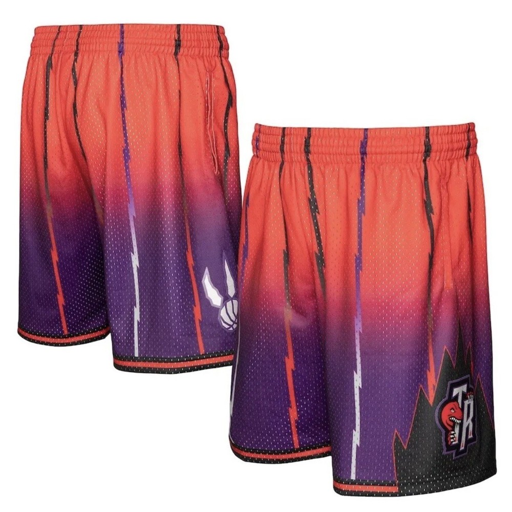 Mitchell & Ness NBA Fadeaway Swingman Shorts Toronto Raptors 1998 Mens Size 2XL