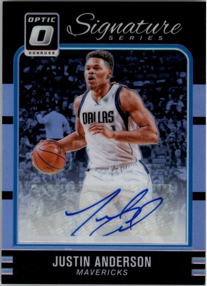 2016-17 Donruss Optic Signature Series Holo #50 Justin Anderson Auto - NM-MT