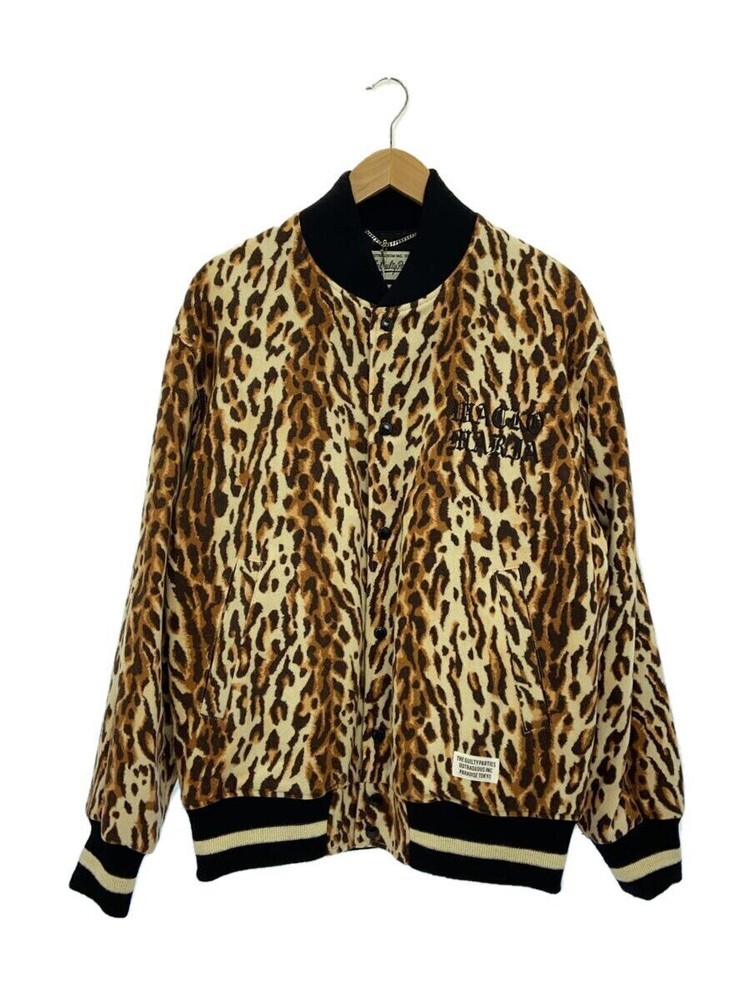 Wacko Maria Reopard Varsity Jacket Wool Blouson S Beg 22Fw-Wmo-Bl14