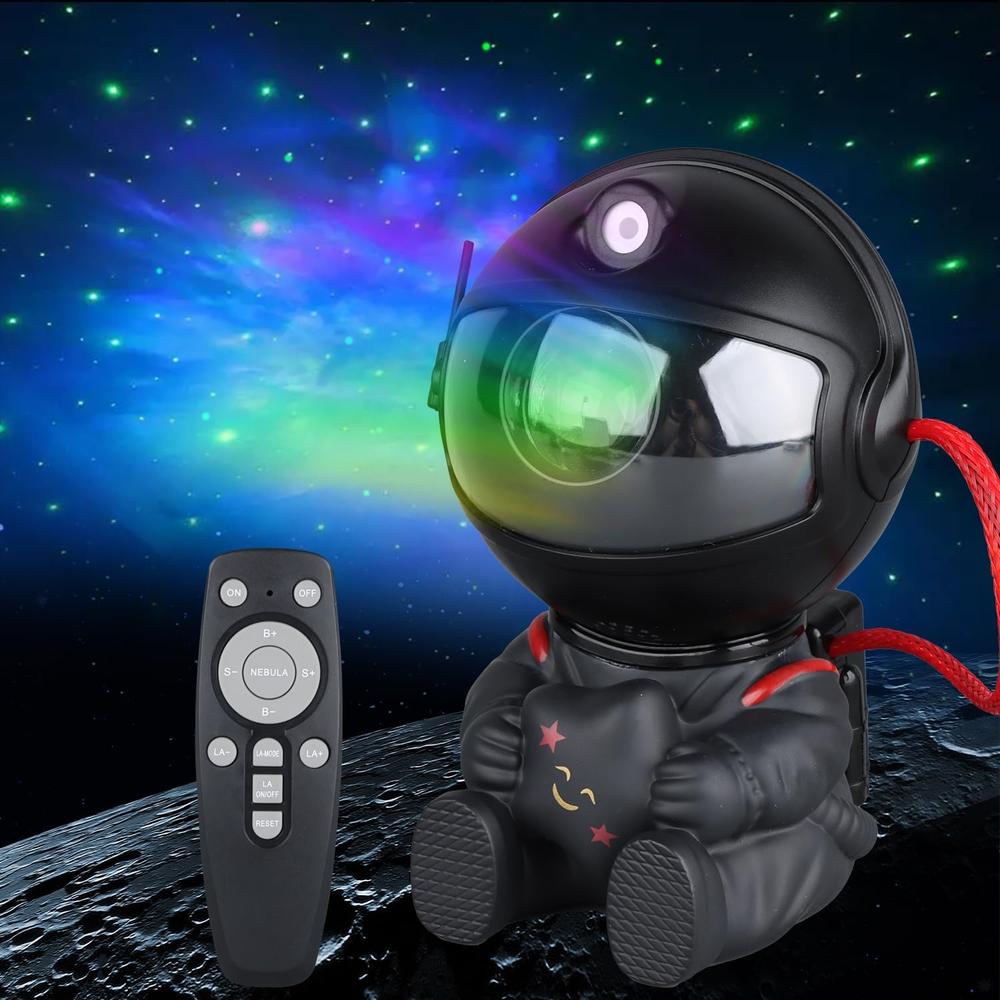 Astronaut Star Projector, Star Projector Galaxy Light for Kids，8 Modes Remote an