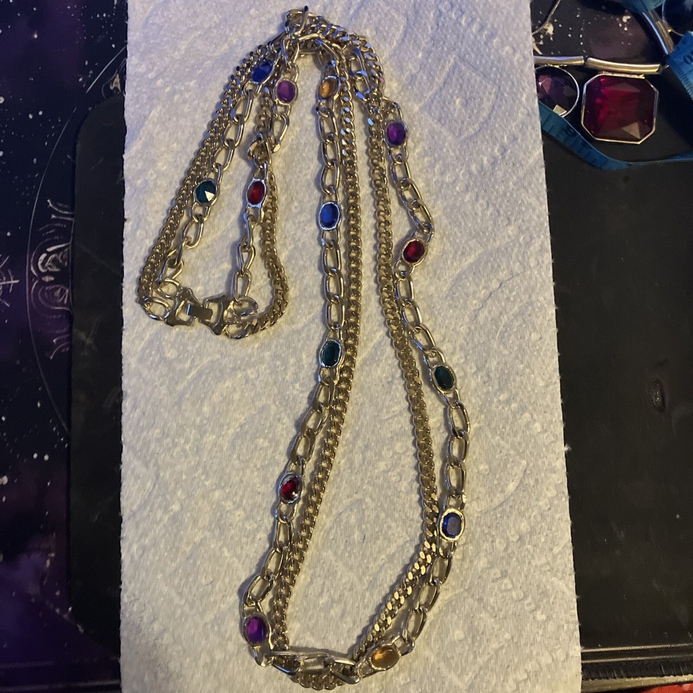 Elegant Gold-Tone Double Strand Beaded Necklace for Women  