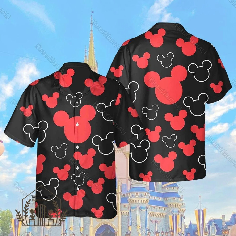 Halloween Mickey Mouse Head 3D HAWAII SHIRT Best Price Father Day Gift US Size-image