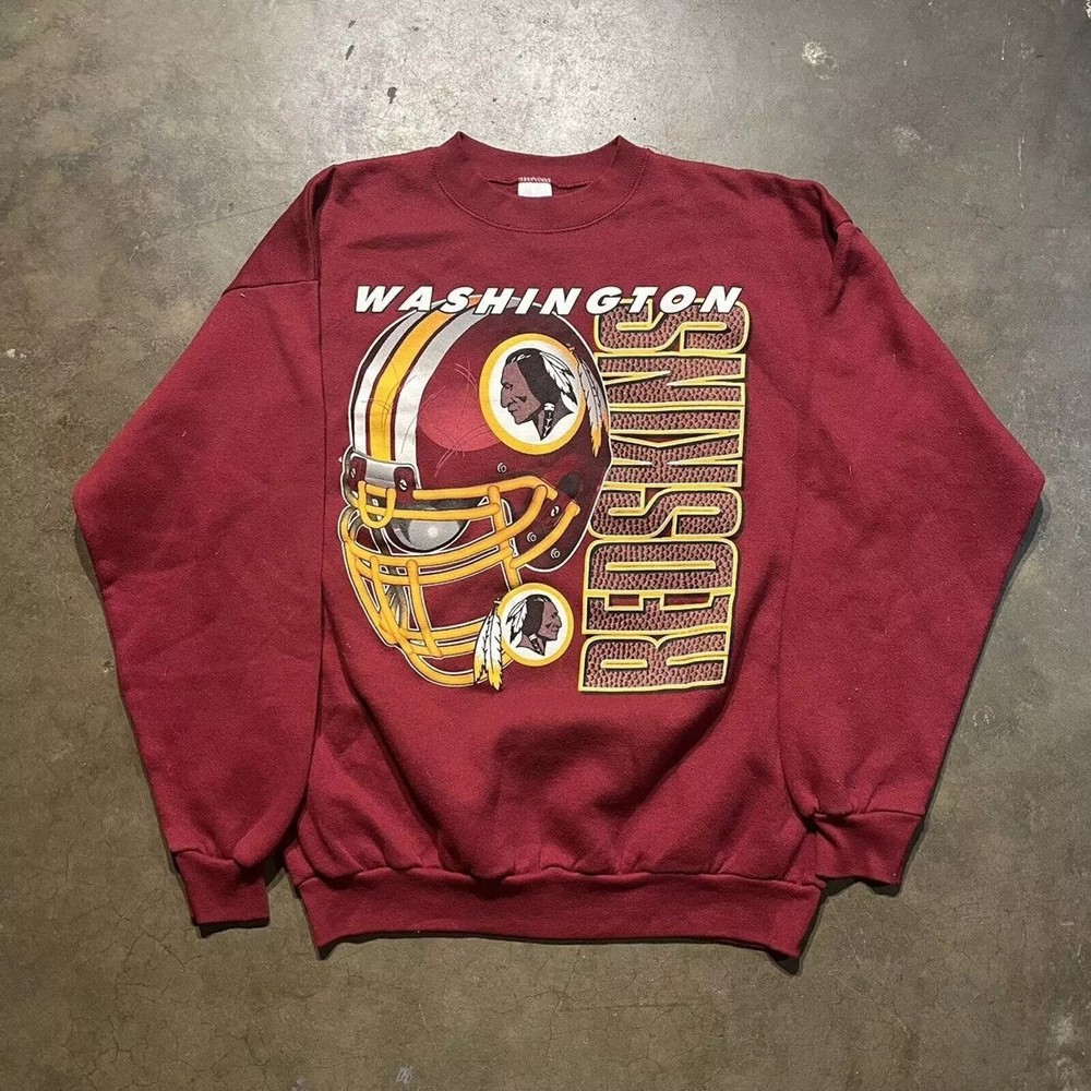 Vintage 90s Washington Redskins Red NFL Logo 7 Sweatshirt Men Women S-5XL