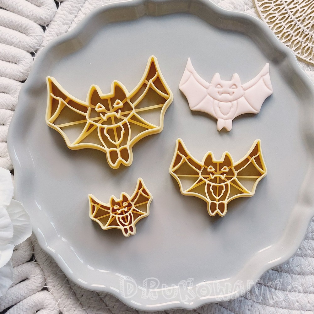 Bat Animal Wild Cave Vampire Scary 1 Polymer Clay Cutter For Earring Jewelry
