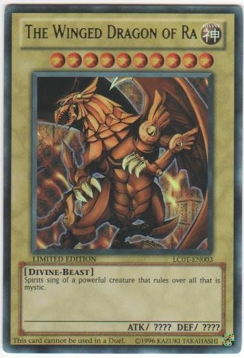 Winged Dragon of Ra Ultra Rare Limited Edition Near Mint LC01-EN003  