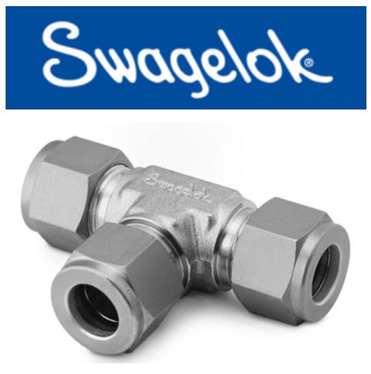 New! Swagelok Stainless Steel Tee Union Fitting, 3/8