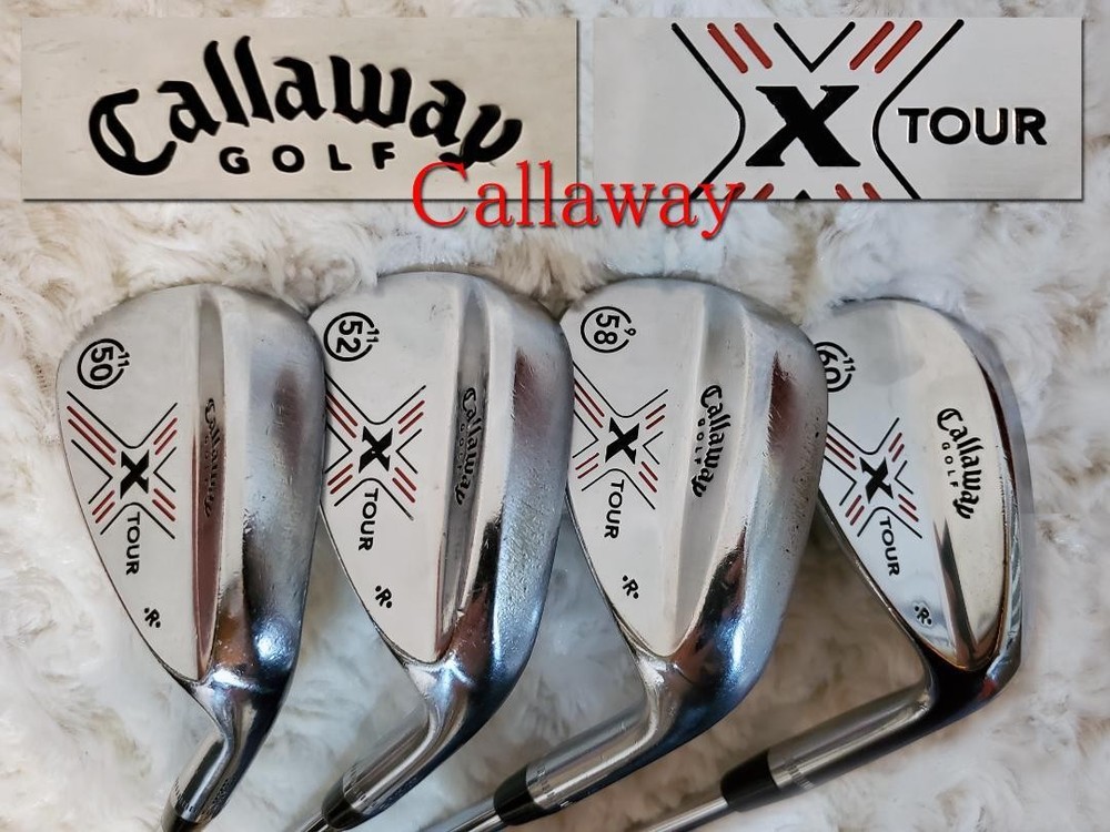 Callaway Approach 4-Piece Iron Set 50 52 58 60 Steel Shaft Pre-Owned