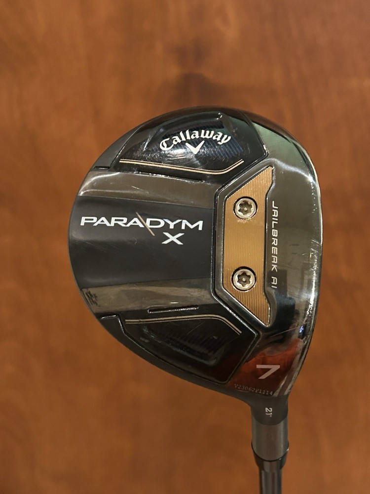 Callaway Paradym X 7 Fairway Wood 21* Gold 75gram Stiff Flex 41.5in w/HC