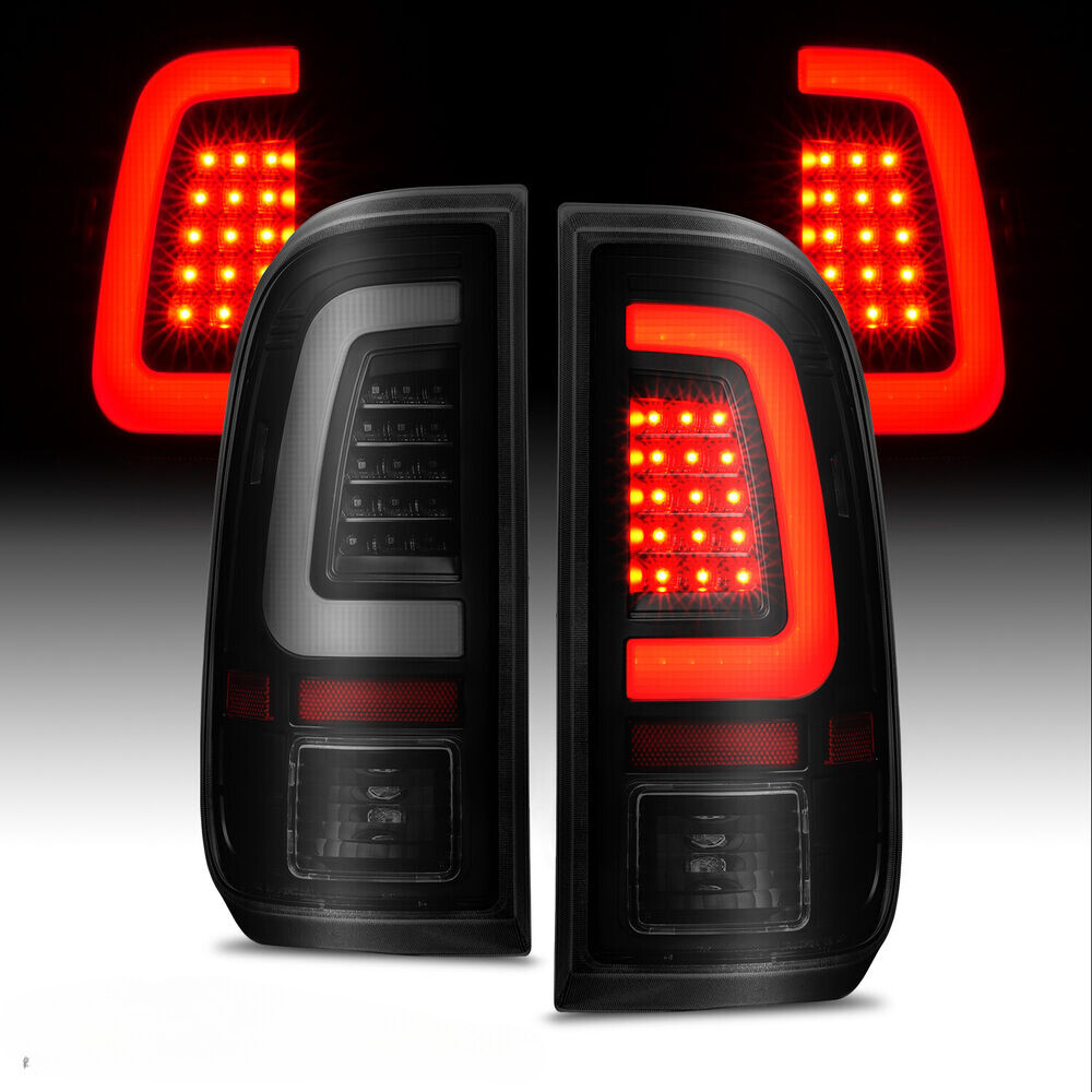 08-16 Ford SuperDuty F250 F350 F450 LED C-Bar Tail Lights Dark Replacement