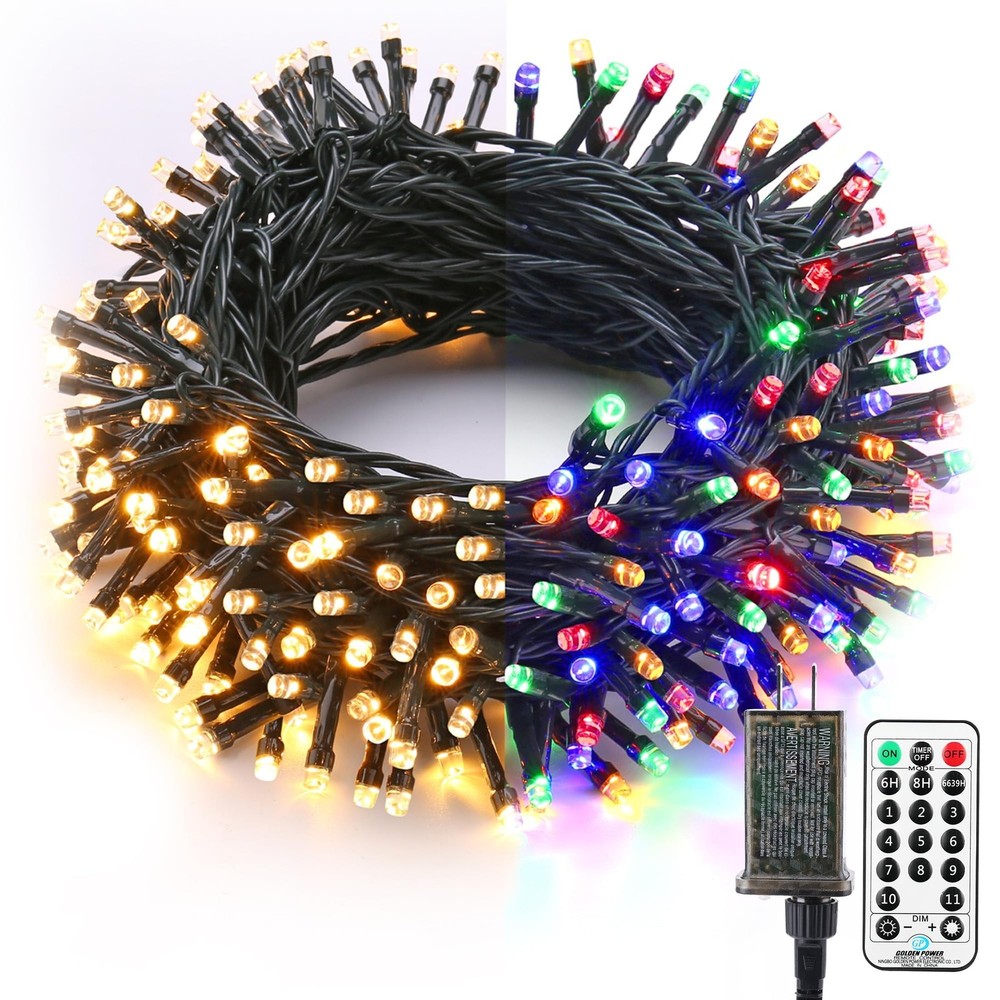 Brizled 65ft 200 LED Color Changing Christmas Tree Lights with 11 Functions